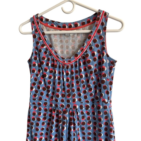 Boden Driftwood Cotton Sleeveless Dress, Sienna Dot, Size 6P - Picture 2 of 5